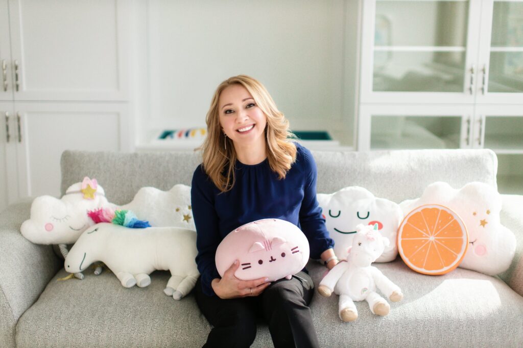 Natalie Bergman, child psychologist in her office in Calgary